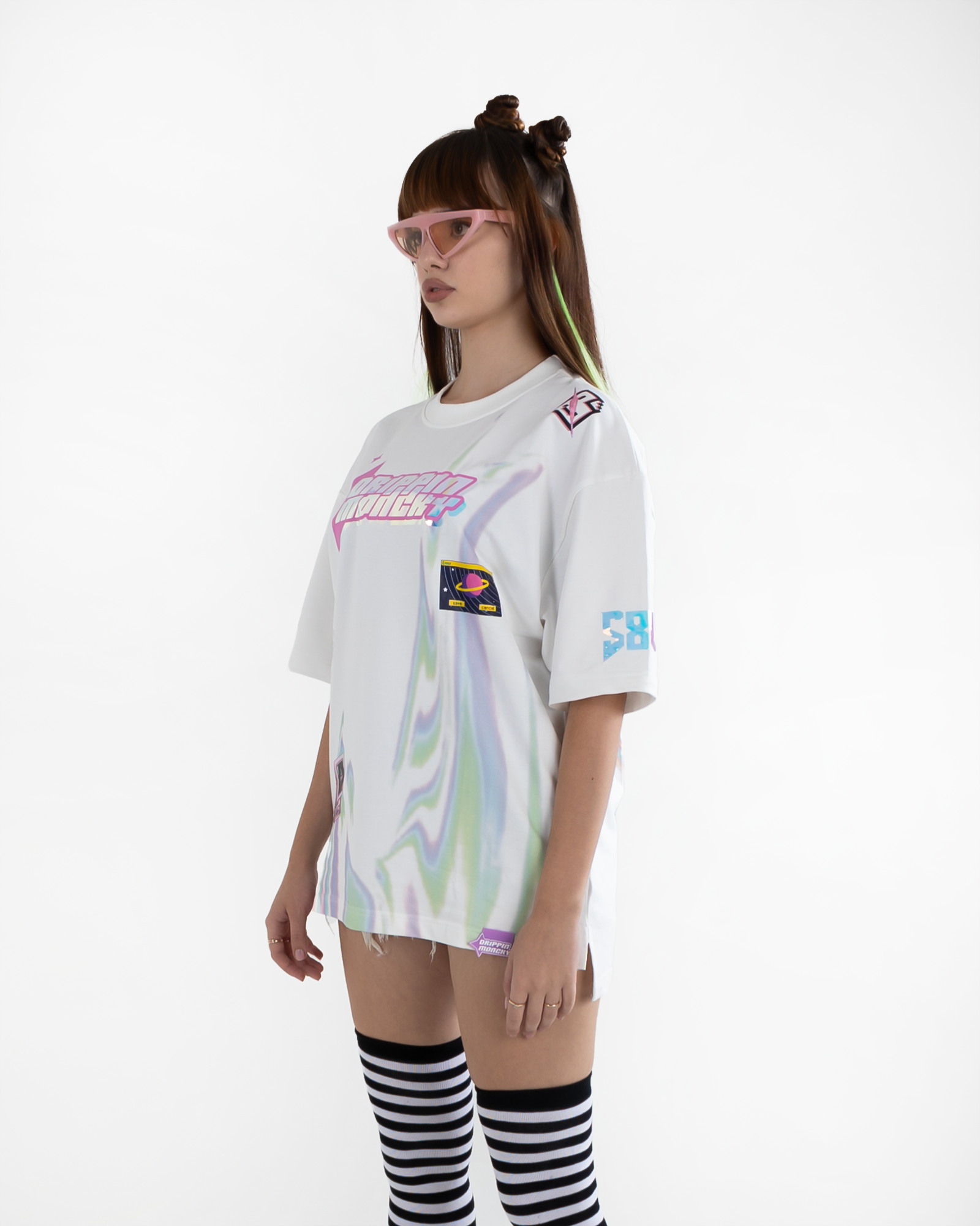 Gamer Glitch Unisex Oversized Printed T Shirt