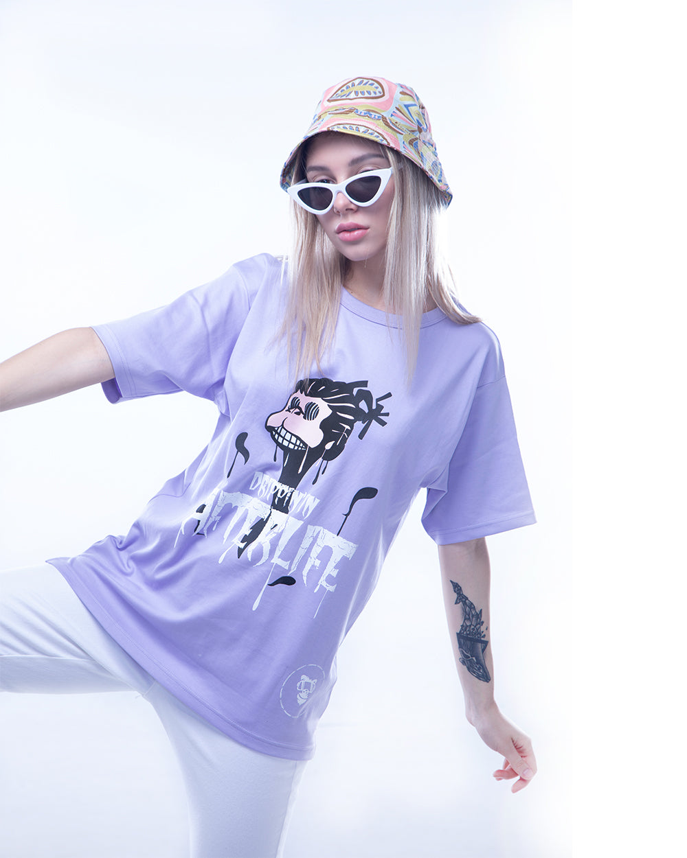 Afterlife Lilac Oversized Unisex t shirt