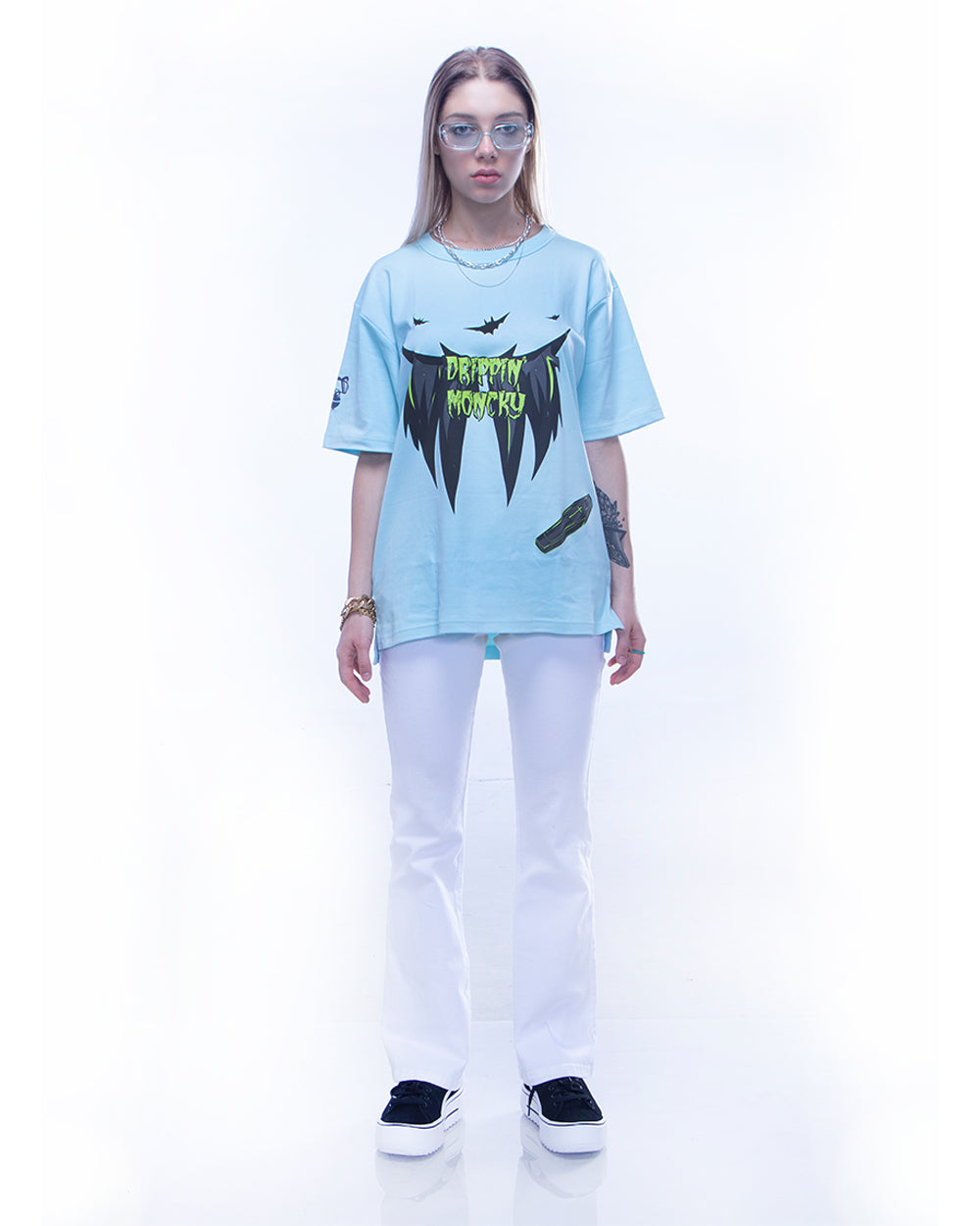 Evil Souls Blue Oversized Unisex t shirt 