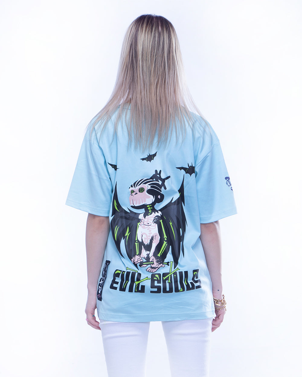 Evil Souls Blue Oversized Unisex t shirt 